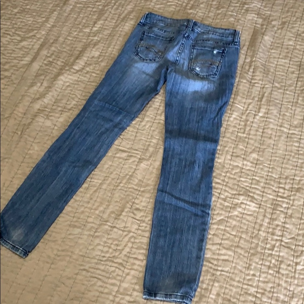 DECREE jeans size 3 * Super Skinny * distressed THRASHED
